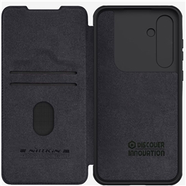 کیف چرمی نیلکین سامسونگ Samsung Galaxy A35 Nillkin Qin Pro Leather Case دارای محافظ دوربین