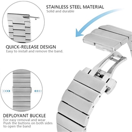 بند اپل واچ استیل جیتک مدل G-Tech Bracelet Strap For apple watch band 42/44/45mm