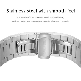 بند اپل واچ استیل جیتک مدل G-Tech Bracelet Strap For apple watch band 42/44/45mm