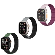 بند اپل واچ برند لولو مدل Levelo Stella Silicone Watch Strap with Magnet  مناسب سایز 44-45-46-49