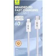 کابل شارژ Blueo بلو Braided PD Fast Charging USB Cable C-C