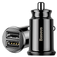 شارژر فندکی بیسوس Baseus Grain Dual USB Car Charger CCALL-ML01