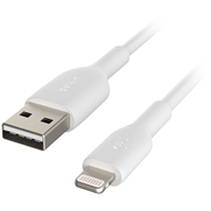 کابل شارژ لایتنینگ به  USB-A شارژ سریع بلکین مدل CAA001bt1MWH2PK طول 1 متر سفید