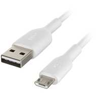 کابل شارژ سریع USB-A به Micro-USB بلکین مدل CAB005bt1MWH طول 1 متر سفید