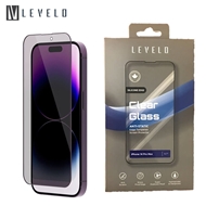 گلس لبه سیلیکونی پرایوسی مدل Levelo Tempered Screen Protector Silicone Edge مناسب برای Apple iPhone 13 Pro Max