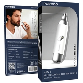 ماشین اصلاح دوکاره پرودو Porodo 2-In-1 Multifunctional Electric Shaver PDK007VLT