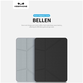 قاب آیپد برند کی فون مدل Keephone Bellen 5Viewing Modes Anti-scratch Eco-Leather مناسب برای Ipad pro 13 (2024-2025)