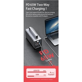 شارژر همراه یوبائو ظرفیت 72000 میلی آمپر ساعت YOOBAO Portable Power Station 300W EN300WLPD
