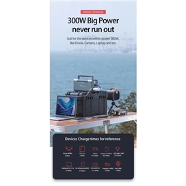 شارژر همراه یوبائو ظرفیت 72000 میلی آمپر ساعت YOOBAO Portable Power Station 300W EN300WLPD