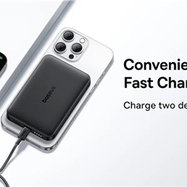 پاوربانک وایرلس 22.5 وات 10000 بیسوس Baseus EnerFill FM12 Qi2 Magnetic Power Bank E00285