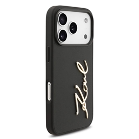 قاب کارل لاگرفلد Karl Lagerfeld نوشته برجسته مناسب برای Apple iPhone 17 Pro Max