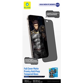 گلس محافظ صفحه برند بلو مات پرایوسی مدل Blueo Full Cover Anti-Peep privacy Matte Glass Samsung مناسب برای Samsung Galaxy S26 Ultra