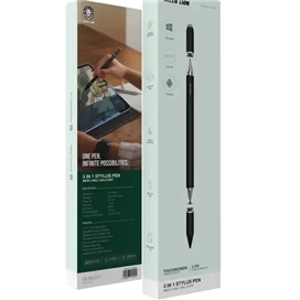قلم هوشمند استایلوس سه کاره گرین لاین Green Lion 3-In-1 Stylus Pen GN3NSTYPENBK