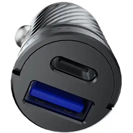 شارژر فندکی 36 وات دو پورت پاورلوژی Powerology Pico Dual-Port Car Charger PCCSR023BK