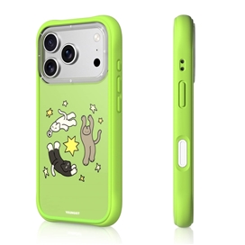 قاب برند Youngkit یانگ کیت مدل Cat Diary Series سبز مناسب برای Apple iPhone 17 Pro Max