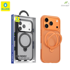 قاب برند بلوئو مدل Blueo Skin Friendly Frosted Anti-drop Case Ring Stand 360° مناسب برای Apple iPhone 17 Pro Max