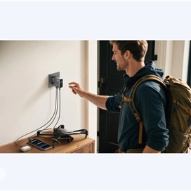 اداپتور 100 وات انکر مدل Anker Charger 3 Port 100W GaN II Fast Charging B121B