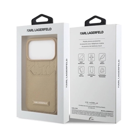 قاب آیفون برند کارل لاگرفلد مدل KARL CARDSLOT با جای کارت مناسب برای Apple iPhone 17 Pro Max