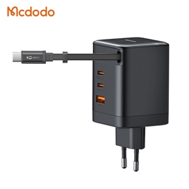 آداپتور شارژ 4 پورت 100W مکدودو با کابل جمع شونده Mcdodo GaN Charger 100W ch-847