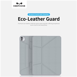قاب آیپد برند کی فون مدل Keephone Bellen 5Viewing Modes Anti-scratch Eco-Leather مناسب برای (12.9pro (2018-2020-2021-2022
