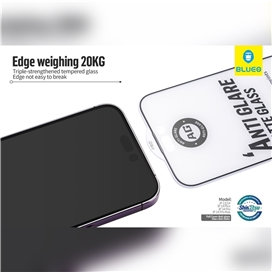 گلس فول BLUEO Full Cover Anti Glare Matte Glass Anti Static مناسب برای Apple iPhone 13 Pro