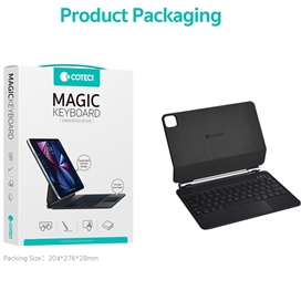 کیبورد کیس مگنتی iPad Pro 11 2024 کوتسی Coteci Magic Keyboard 64018