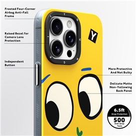 قاب YOUNGKIT یانگکیت Big Yellow Sunshine Smiling Eyes Magsafe Series مناسب برای Apple iPhone 15 Pro Max