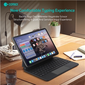 کیبورد کیس مگنتی iPad Pro 11 2018 2020 2022 کوتسی Coteci Magic Keyboard 64018