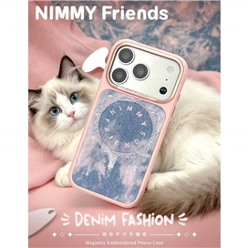 قاب برند نیمی مدل Nimmy Magnetic Denim Fashion Series مناسب برای Apple iPhone 17 Pro Max