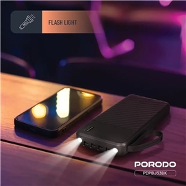 پاوربانک 10000 پیانو پرودو Porodo Piano Power Bank PDPBJ33BK