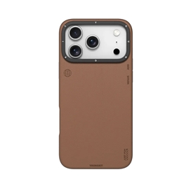 قاب برند یانگکیت مدل Youngkit Simple Matte Leather Case magsafe مناسب برای Apple iPhone 17 Pro