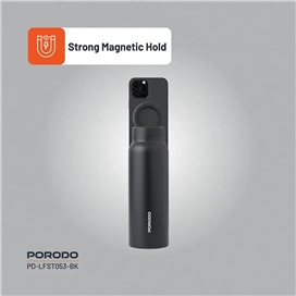 فلاسک پرودو Porodo Lifestyle Magnetic Mount LFST053 ظرفیت 700 میلی لیتر با هولدر مگنتی