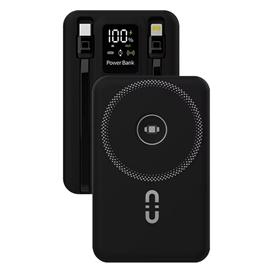 پاوربانک مگسیف 10000mAh پرودوPorodo مدل PD-PBFCH080-BK با گارانتی مناسب گوشی و اپل واچ
