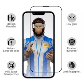 گلس برند بلوئو Blueo مدل Blueo AR Anti-Reflective مناسب برای Apple iPhone 16 Pro بهمراه ابزار نصب