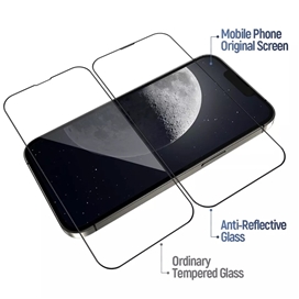گلس برند بلوئو Blueo مدل Blueo AR Anti-Reflective مناسب برای Apple iPhone 16 Pro بهمراه ابزار نصب