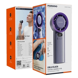 پنکه دستی برند پرودو مدل Porodo Chillo Glacia Portable Handheld Fan