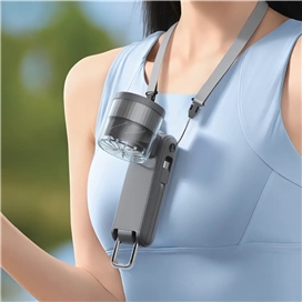 پنکه دستی و پاور بانک پورودو مدل Porodo Chillo Volt Foldable Handheld Fan