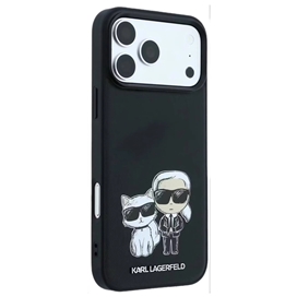 قاب کارل لاگرفلد Karl Lagerfel Smooth MagSafe PU Karl & Choupette Bodies Sketch مناسب برای Apple iPhone 17 Pro Max