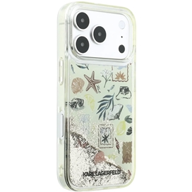 قاب کارل لاگرفلد Karl Lagerfel Liquid Glitter Beach & Sand مناسب برای Apple iPhone 17 Pro Max