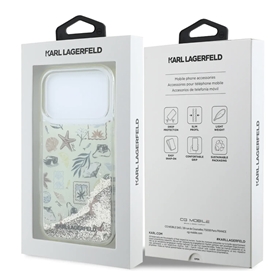 قاب کارل لاگرفلد Karl Lagerfel Liquid Glitter Beach & Sand مناسب برای Apple iPhone 17 Pro Max