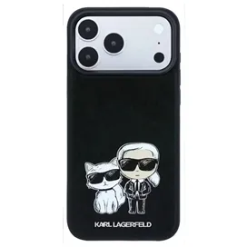 قاب کارل لاگرفلد Karl Lagerfel Smooth MagSafe PU Karl & Choupette Bodies Sketch مناسب برای Apple iPhone 18 Pro Max
