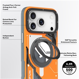 قاب Youngkit یانگ کیت Cyberpunk 360 Magsafe Stand آیفون مناسب برای Apple iPhone 18 Pro Max