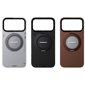 قاب برند Youngkit یانگ کیت مناسب Leather 360 Rotation Ring Stand Case Magsafe مناسب برای  Apple iPhone 18 Pro Max