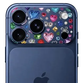 محافظ دور لنز طرح Gem برند بلو مدل Blueo Invisible Shock-Resistant Lens Protection مناسب برای Apple iPhone 18 Pro