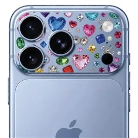 محافظ دور لنز طرح Gem برند بلو مدل Blueo Invisible Shock-Resistant Lens Protection مناسب برای Apple iPhone 18 Pro