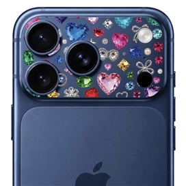 محافظ دور لنز طرح Gem برند بلو مدل Blueo Invisible Shock-Resistant Lens Protection مناسب برای Apple iPhone 17 Pro Max