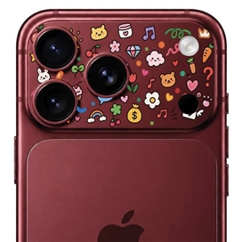 محافظ دور لنز طرح Colorful برند بلو مدل Blueo Invisible Shock-Resistant Lens Protection مناسب برای Apple iPhone 17 Pro Max
