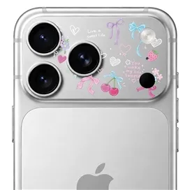 محافظ دور لنز طرح پاپیون برند بلو مدل Blueo Invisible Shock-Resistant Lens Protection مناسب برای Apple iPhone 18 Pro
