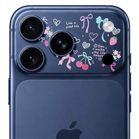 محافظ دور لنز طرح پاپیون برند بلو مدل Blueo Invisible Shock-Resistant Lens Protection مناسب برای Apple iPhone 17 Pro Max