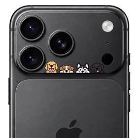 محافظ دور لنز طرح سگ ها برند بلو مدل Blueo Invisible Shock-Resistant Lens Protection مناسب برای Apple iPhone 18 Pro Max